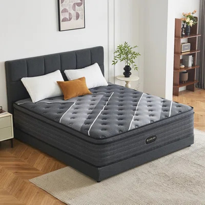 Queen Mattress, 12 Inch Memory Foam Hybrid Mattress in a Box, Medium Firm Feel, Individually Wrapped Pocket Springs for Pressure Relief & Motion Isol | Wayfair North America