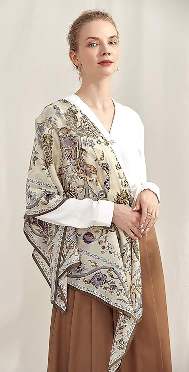 Grace Scarves 100% Silk Scarves, Extra-Large and XX-Large | Amazon (US)