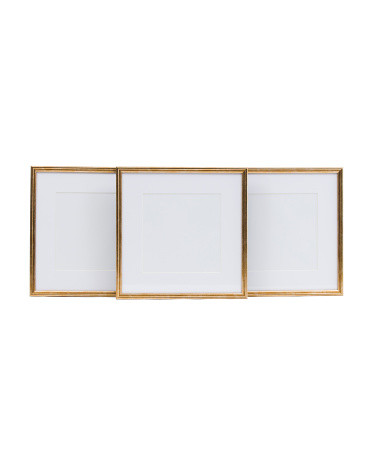 3pk 12x12 Matted To 8x8 Thin Scooped Edge Wall Portrait Frames | TJ Maxx
