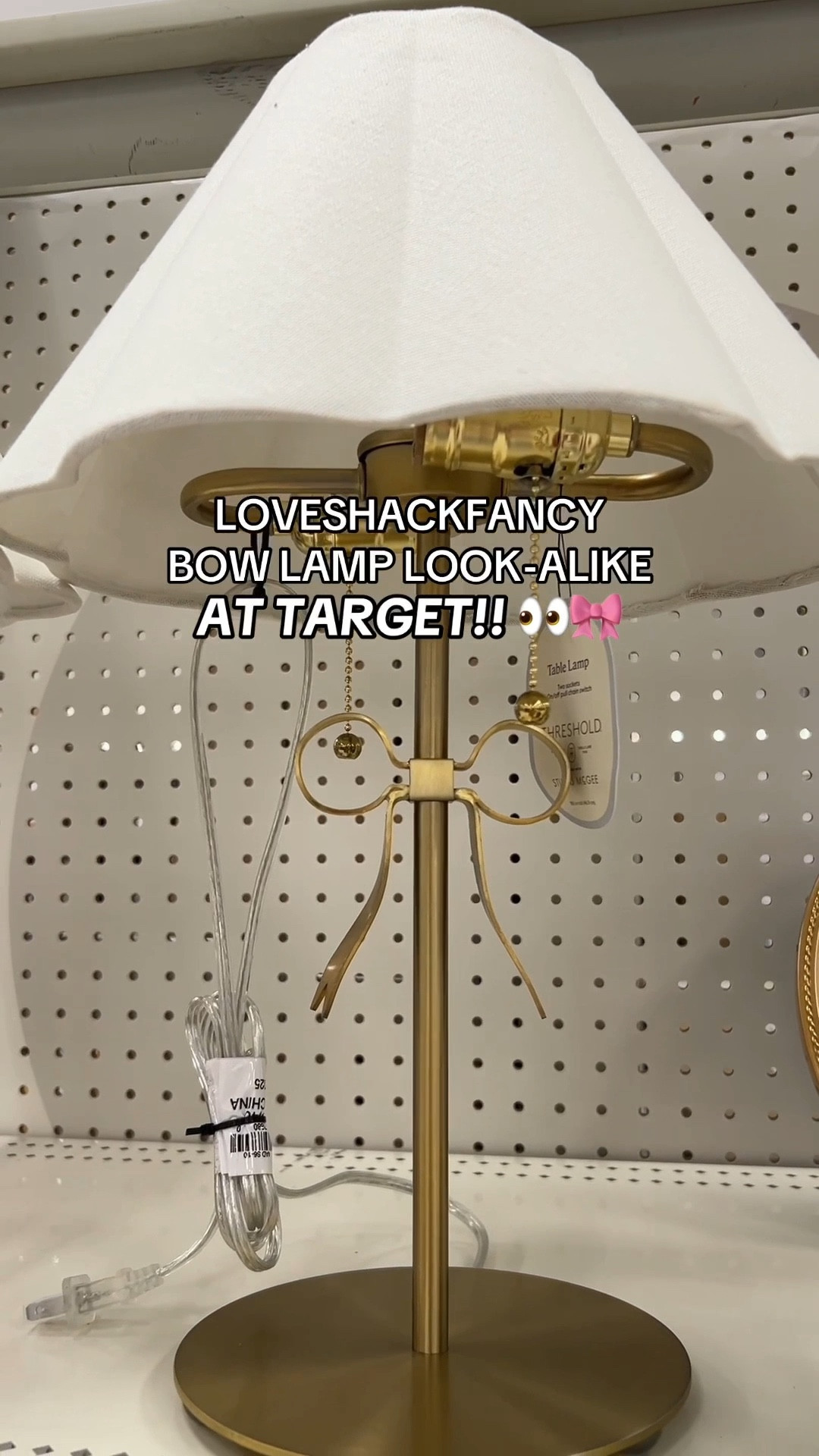 LoveShackFancy bow lamp look-alike at Target! 🎀 Linking both the Target and the LoveShackFancy lamps below!

#Target #loveshackfancy #potterybarn #home #lamp #roomdecor #apartment #bow #coquette 

#LTKHome #LTKSaleAlert #LTKStyleTip