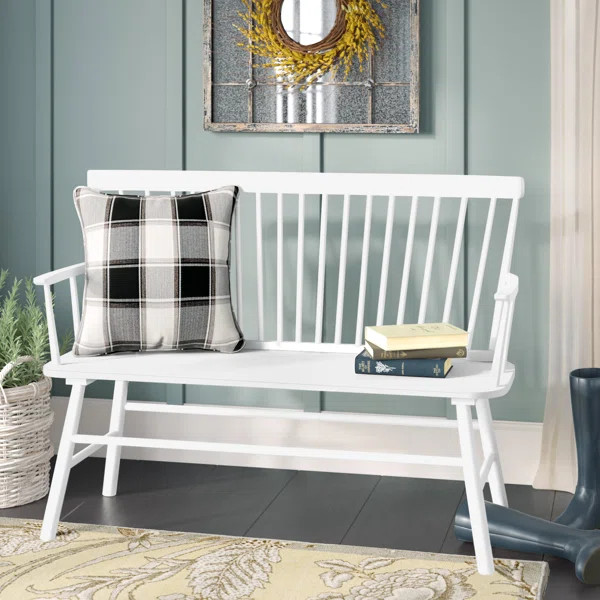 Astride Wood Bench | Wayfair North America