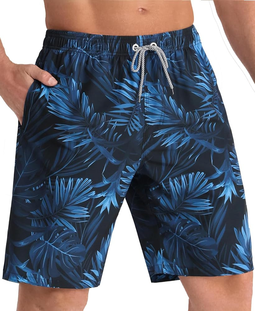 APTRO Men's Swim Trunks 9" Quick Dry Bathing Suit Big & Tall Beach Swimsuits | Amazon (US)