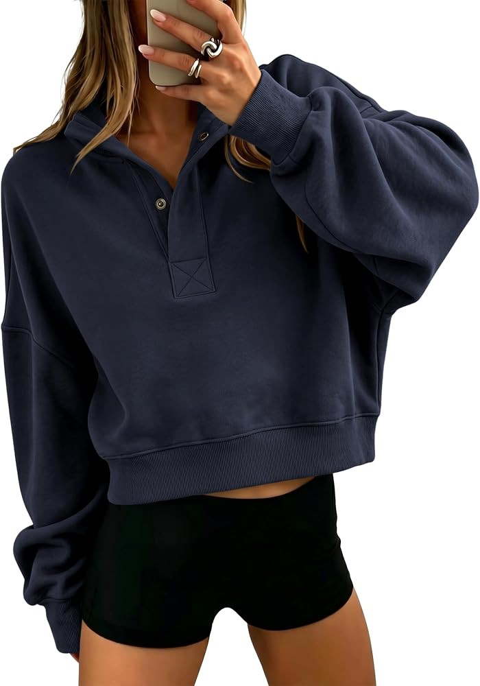 ANRABESS Sweatshirt for Women Oversized Cropped Fall Outfits | Amazon (US)