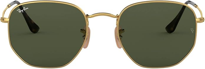 Ray-Ban Rb3548n Hexagonal Flat Lens Hexagonal Sunglasses | Amazon (US)