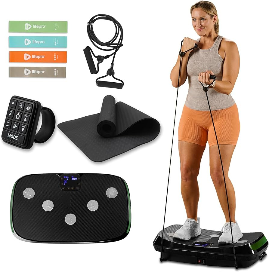 Lifepro Rumblex 4D Vibration Plate Exercise Machine with Triple Motor Oscillation, Linear, and Pu... | Amazon (US)