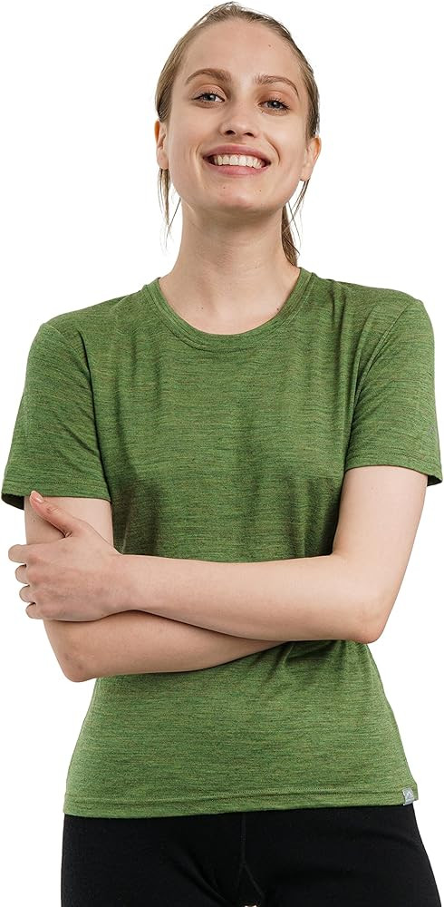Merino.tech Merino Wool T-Shirt Women - 100% Merino Wool Base Layer Women Short Sleeve Tee | Amazon (US)