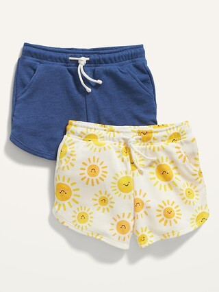 French Terry Sweat Shorts 2-Pack for Toddler Girls | Old Navy (US)