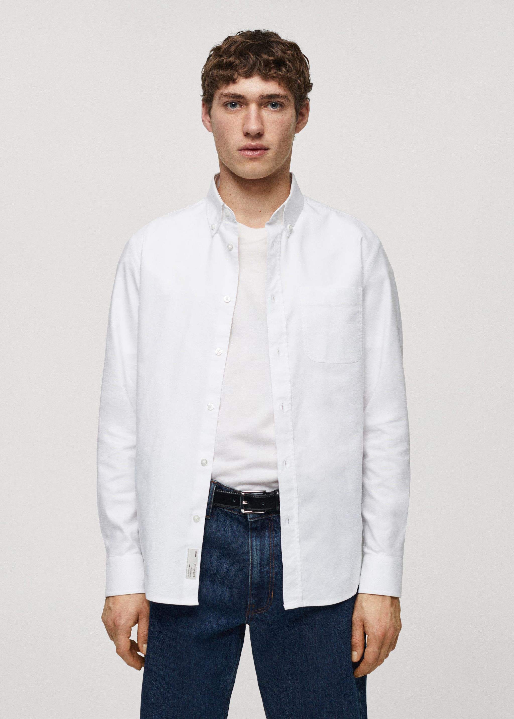 Regular fit Oxford cotton shirt | MANGO (US)