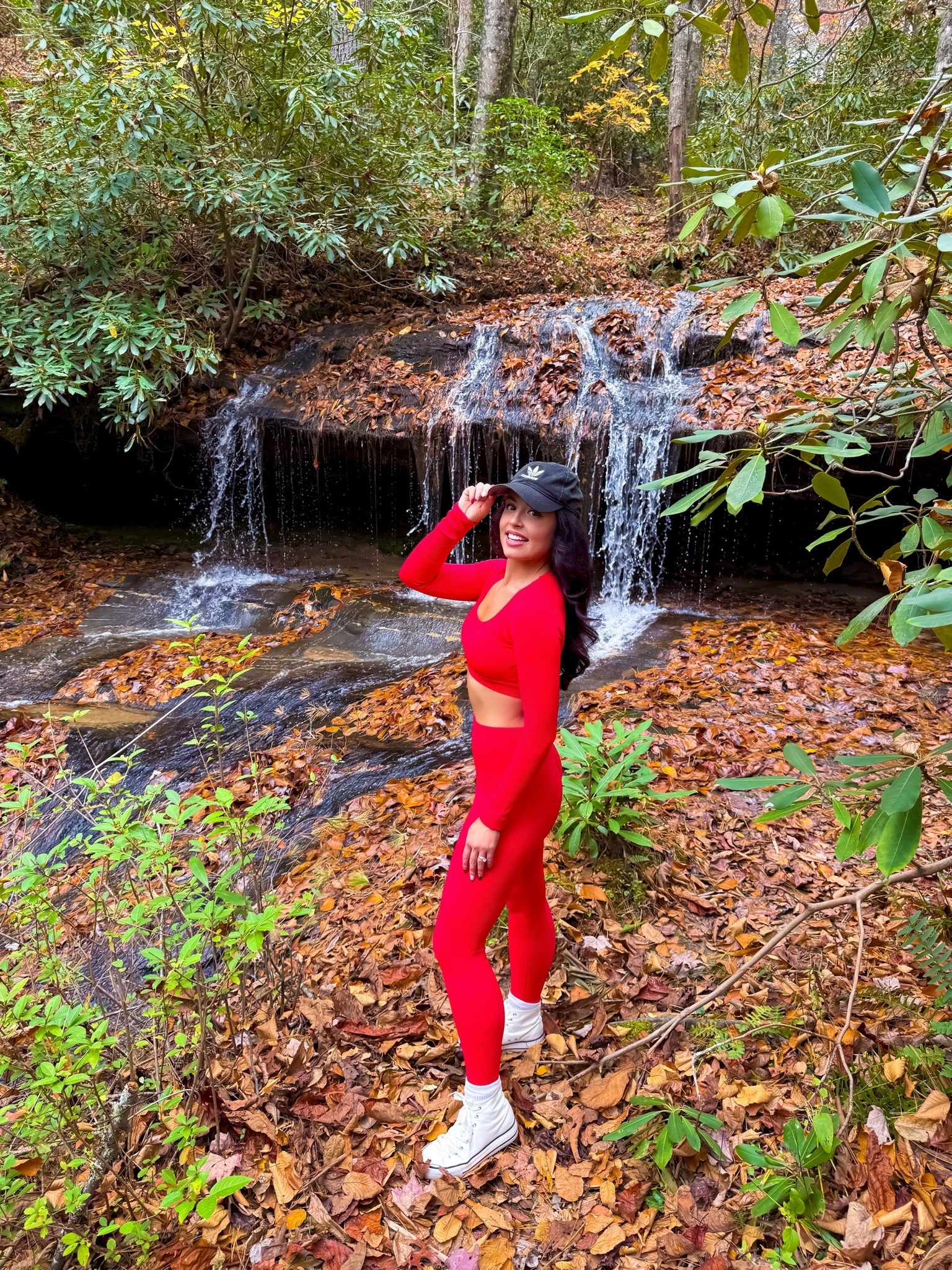 Under $30 Amazon workout set (small, 5+ colors), under $17 Amazon cropped puffer vest (small, 5+ colors), under $30 adidas hat, under $30 Amazon  high top sneakers (tts) and under $10 Amazon socks #founditonamazon 

#LTKSaleAlert #LTKFitness #LTKActive