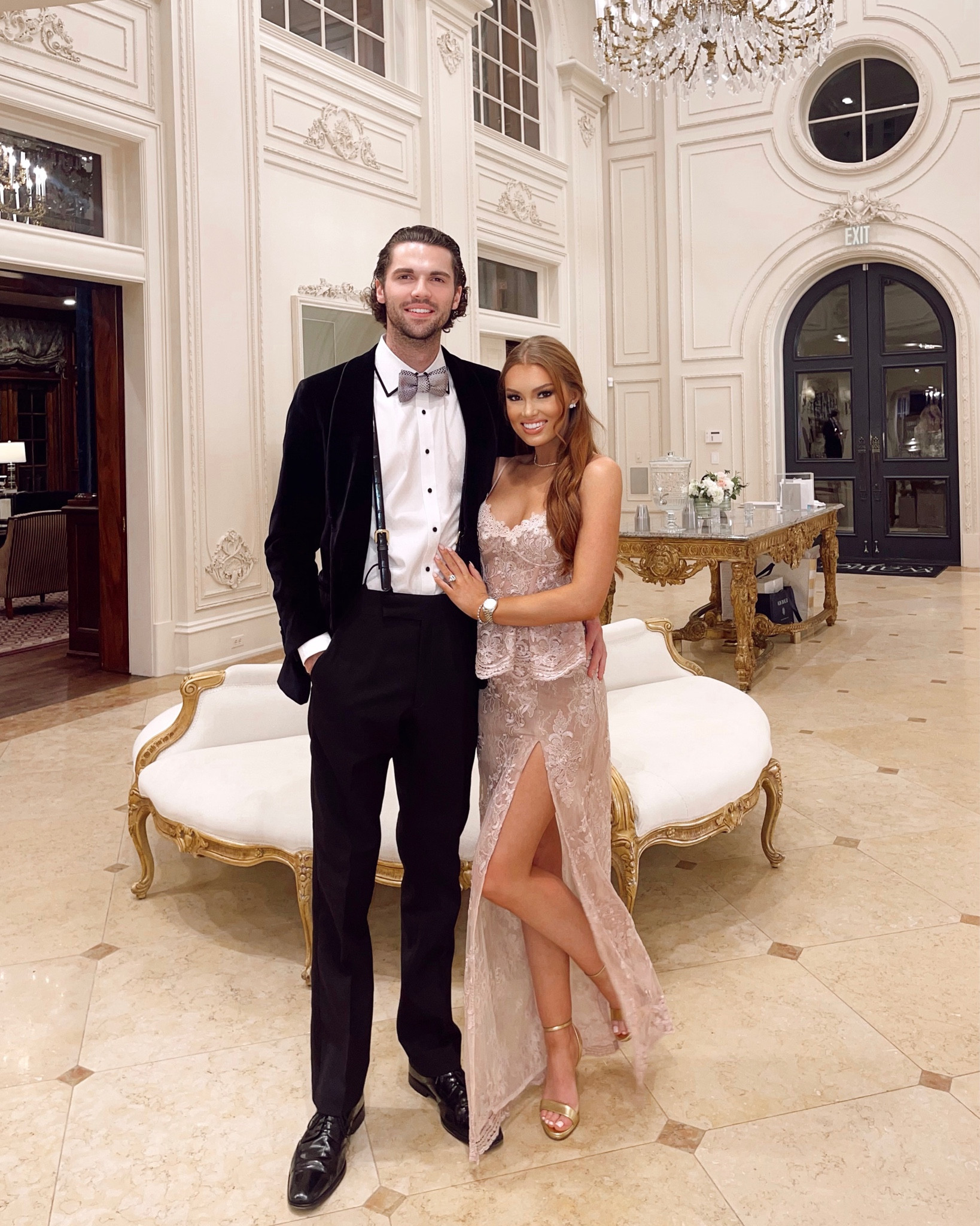 Black tie wedding. Wedding guest dress. Formal wedding guest. Wedding attire. V Chapman dress. Pink lace dress. Formal dress. Pink lace gown. Gown. Prom. Maxi dress. Gold heels. Voluminous curls  

#LTKstyletip #LTKwedding #LTKSeasonal