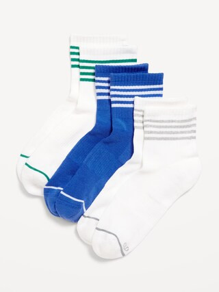 Athletic Quarter Crew Sock 3-Pack for Women | Old Navy (US)