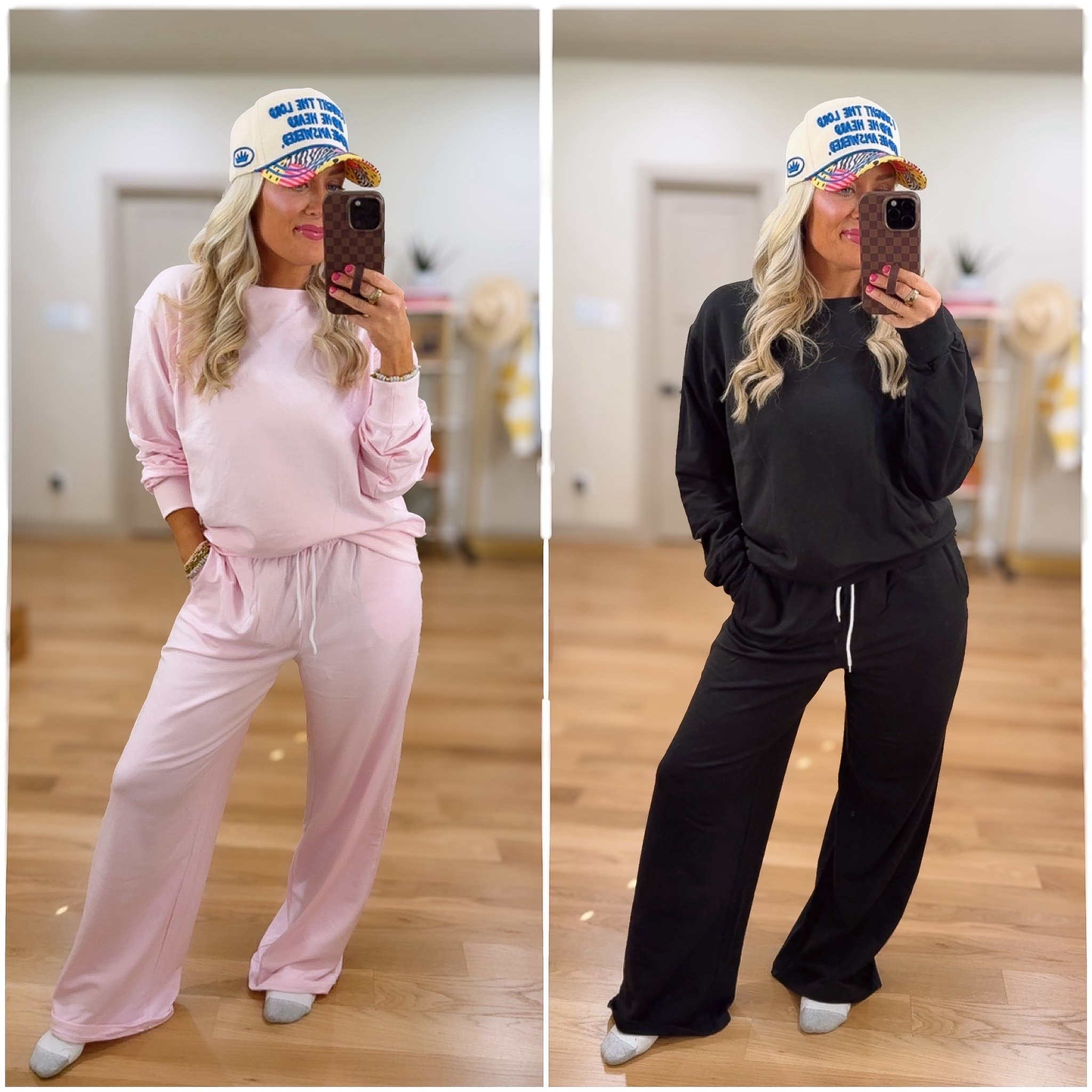 The comfiest lounge set from Walmart - pink / medium black / small

#LTKootd #LTKSeasonal