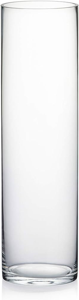 WGV Cylinder Vase, Diameter 5", Height 18", Clear Glass Floral Planter Container, Tall Centerpiec... | Amazon (US)
