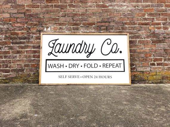 Laundry Co large wood sign farmhouse wood sign sign for the | Etsy | Etsy (US)