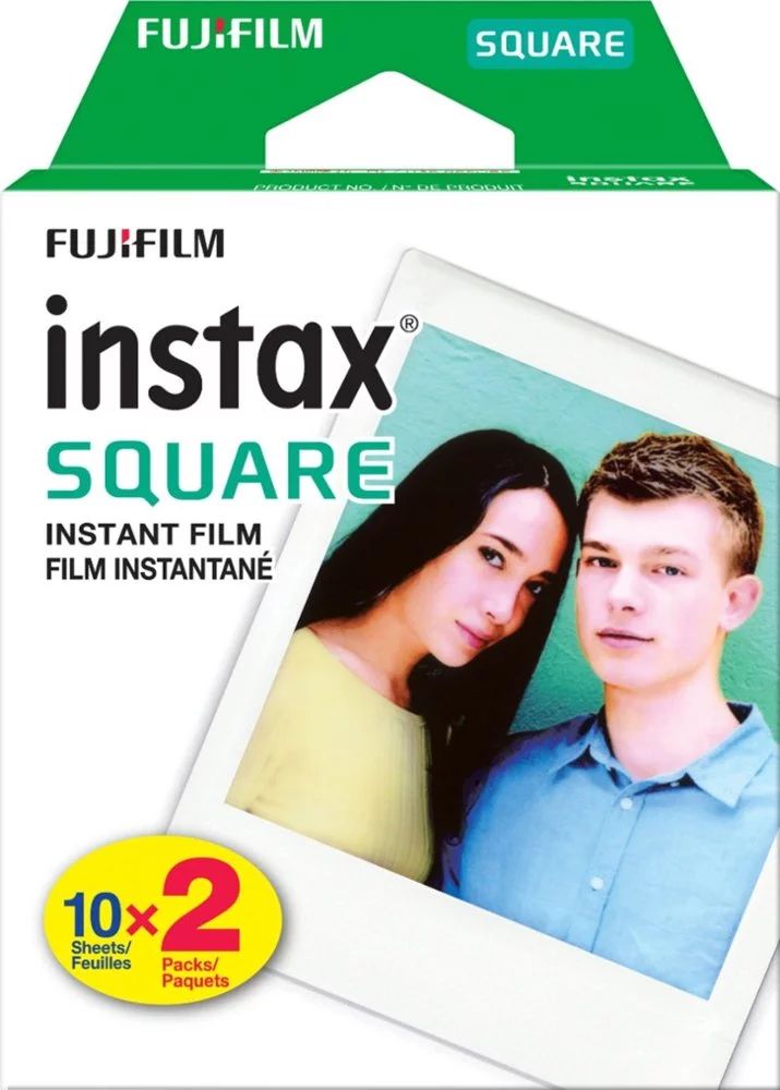 Fujifilm - instax SQUARE Twin Film (20 Sheets) - White Frame - Walmart.com | Walmart (US)