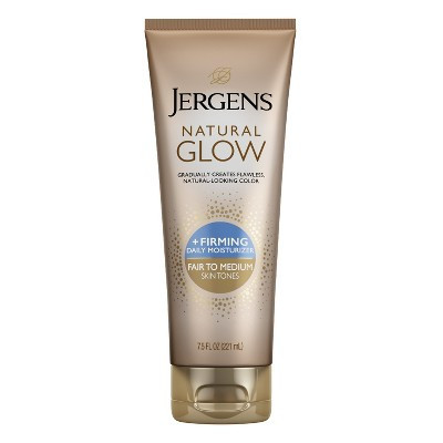 Jergens Natural Glow Firming Daily Moisturizer Self Tanner Body Lotion - 7.5 fl oz - Fair To Medium | Target