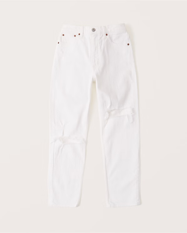 Women's High Rise Mom Jeans | Women's Bottoms | Abercrombie.com | Abercrombie & Fitch (US)