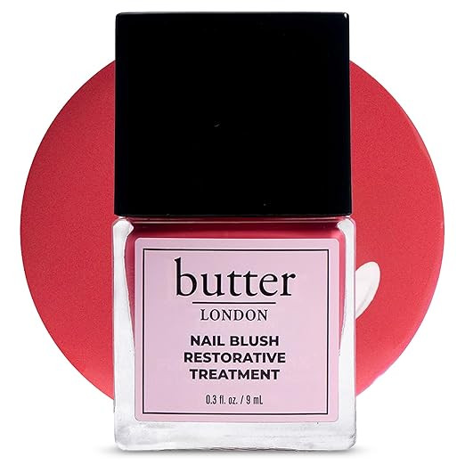 butter LONDON Nail Blush Restorative Strengthener, Tinted Sheer Nail Treatment - Sheer Buildable ... | Amazon (US)