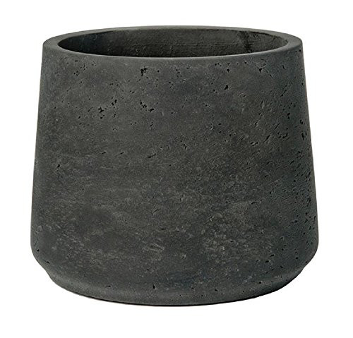 Petite Black Washed Planter Fiberstone indoor and outdoor Flower Pot 7"H x 8"W - by Pottery Pots | Amazon (US)