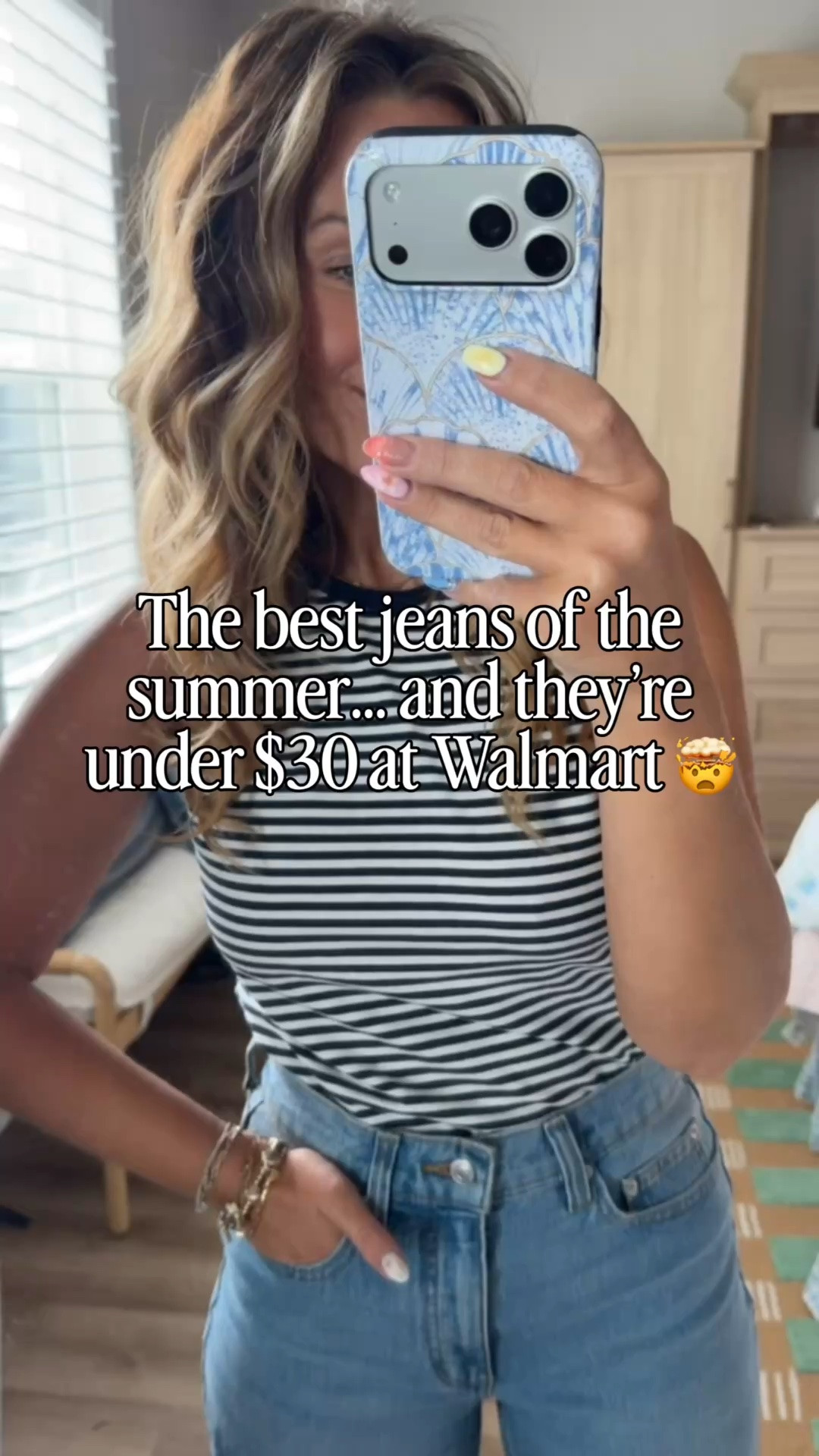 I didn’t expect my favorite jeans of the summer to come from Walmart… but here we are. 🤷🏼‍♀️

They’re lightweight, comfortable, and somehow look way more expensive than they are. The fit is so good, they’re easy to dress up or down, and they’ve become the pair I reach for over and over again.

If you’ve been looking for an affordable denim refresh, don’t sleep on these.