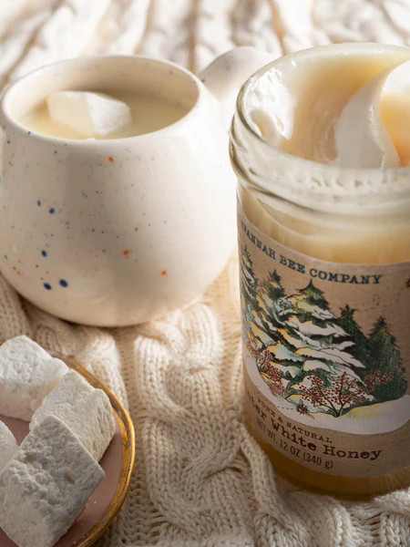 3 oz Winter White Whipped Honey | Linen & Clove