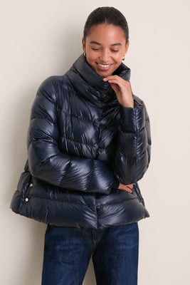 Navy Nylon Ultralight Jacket with Side Snap | Tuckernuck (US)