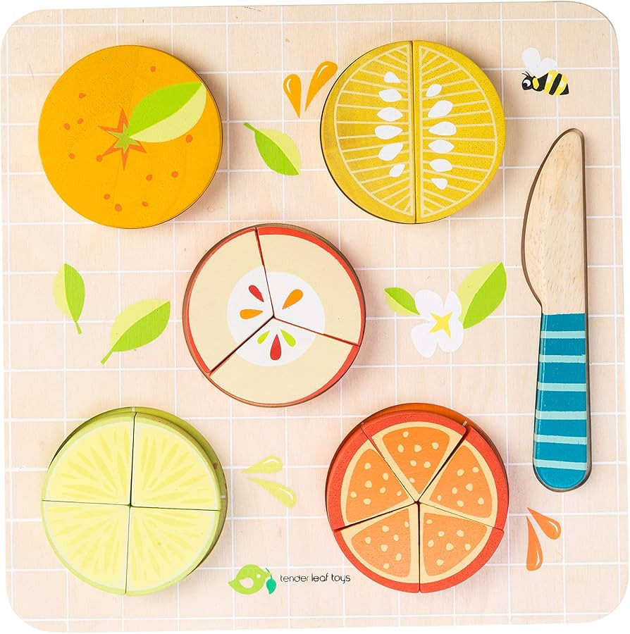 Tender Leaf Toys - Citrus Fractions - Math Learning Wooden Toys, Sorting Toys - Educational Game ... | Amazon (US)