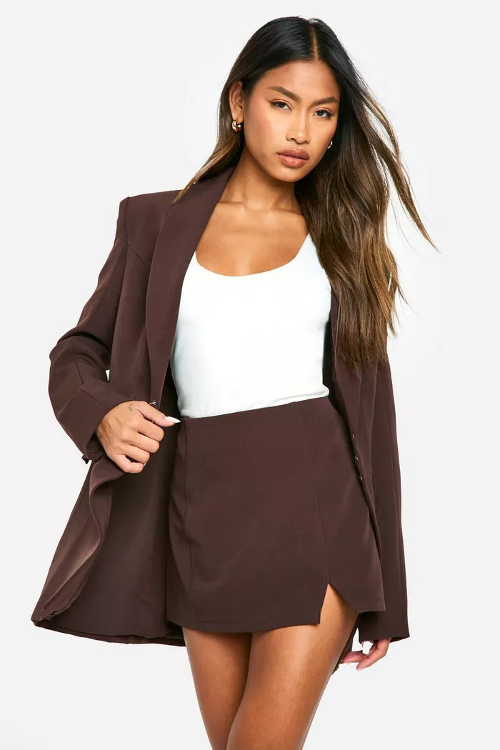 Split Front Micro Mini Skirt | boohoo (US & Canada)