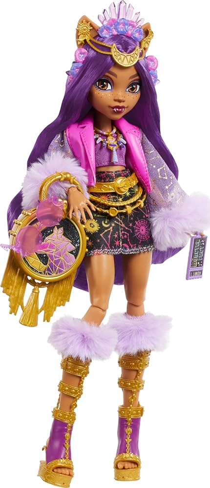 Monster High Monster Fest Doll, Clawdeen Wolf with Glam Outfit & Festival Themed Accessories Like... | Amazon (US)