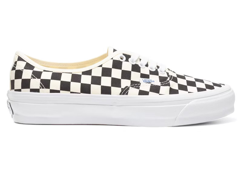 Men's Vans Authentic Reissue 44 LX Checkerboard Sneakers in Black/White | StockX