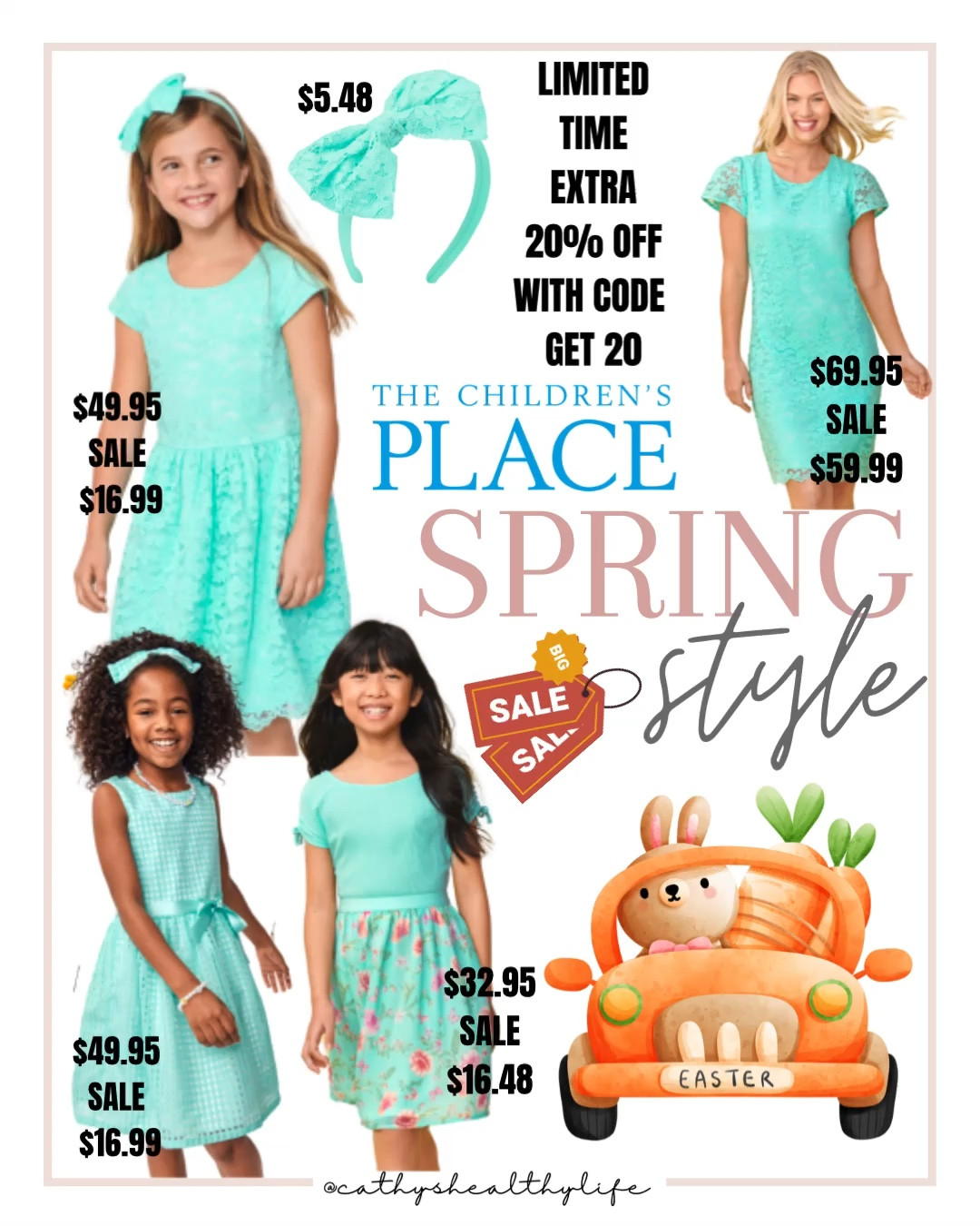 Sweet and beautiful Easter/Spring dresses. 

50% or more plus 20% off for a limited time with code: get20

#childrensplace #easter #spring #girls #mommyandme #dresses

#LTKkids #LTKunder50 #LTKSeasonal