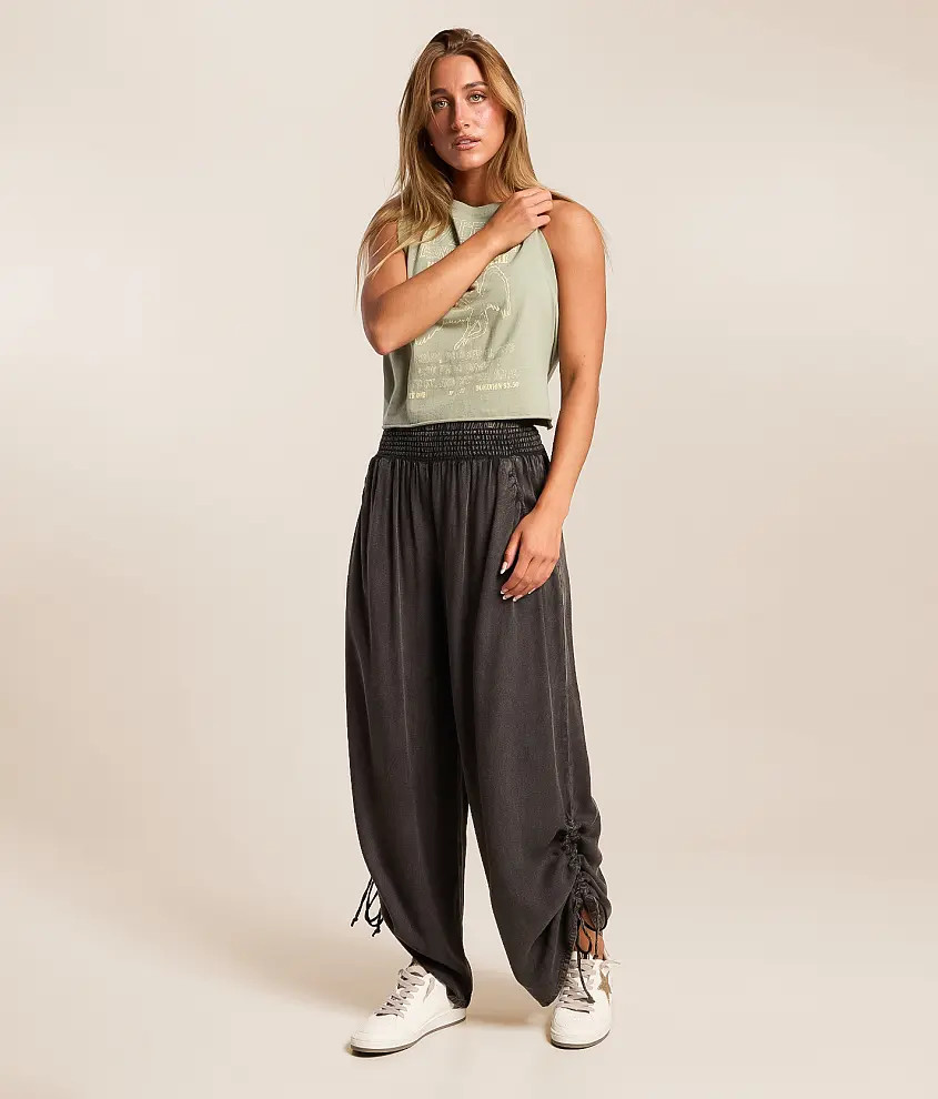 Washed Wide Leg Pant | Buckle