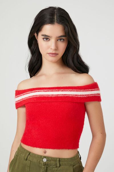 Sweater-Knit Off-the-Shoulder Top | Forever 21