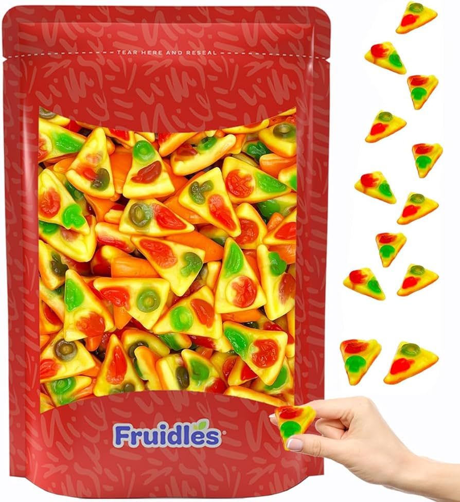 Pizza Slices Gummy Candy with Toppings, Delicious Assorted Colors & Fruit Flavors Gummies (Half-P... | Amazon (US)