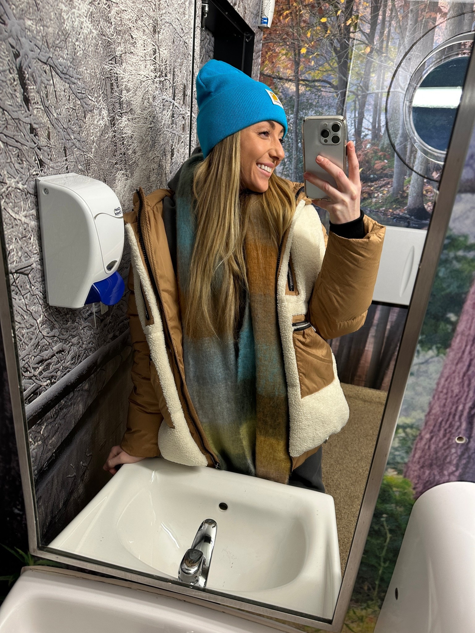 Cozy cabin-core layers 🤎❄️ Sherpa-lined jacket, chunky blanket scarf, and a beanie moment = my go-to winter uniform. Warm, cute, and ready for anything.

#WinterOutfit #CozyOutfit #CabinCore #SherpaJacket #SherpaCoat #PufferJacket #BlanketScarf #BeanieSeason #CarharttBeanie #ColdWeatherStyle #WinterLayers #NeutralOutfit #CasualChic #EverydayStyle #MidwestWinter #TravelOutfit

#LTKTravel #LTKSeasonal #LTKgrwm