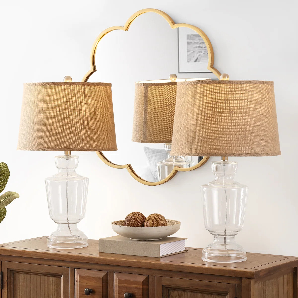 Navilas Glass Table Lamp (Set of 2) | Wayfair North America