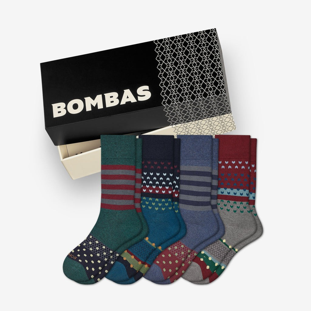 Men's Dress Calf Sock 4-Pack Gift Box | Bombas