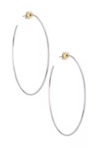 Jenny Bird Icon Hoops in Rhodium from Revolve.com | Revolve Clothing (Global)