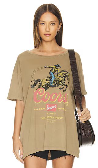 Coors Roper Oversized Tee in Camel Gold | Revolve Clothing (Global)