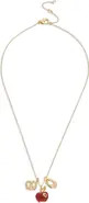 COACH Pretzel & Apple Charm Necklace | Nordstrom | Nordstrom