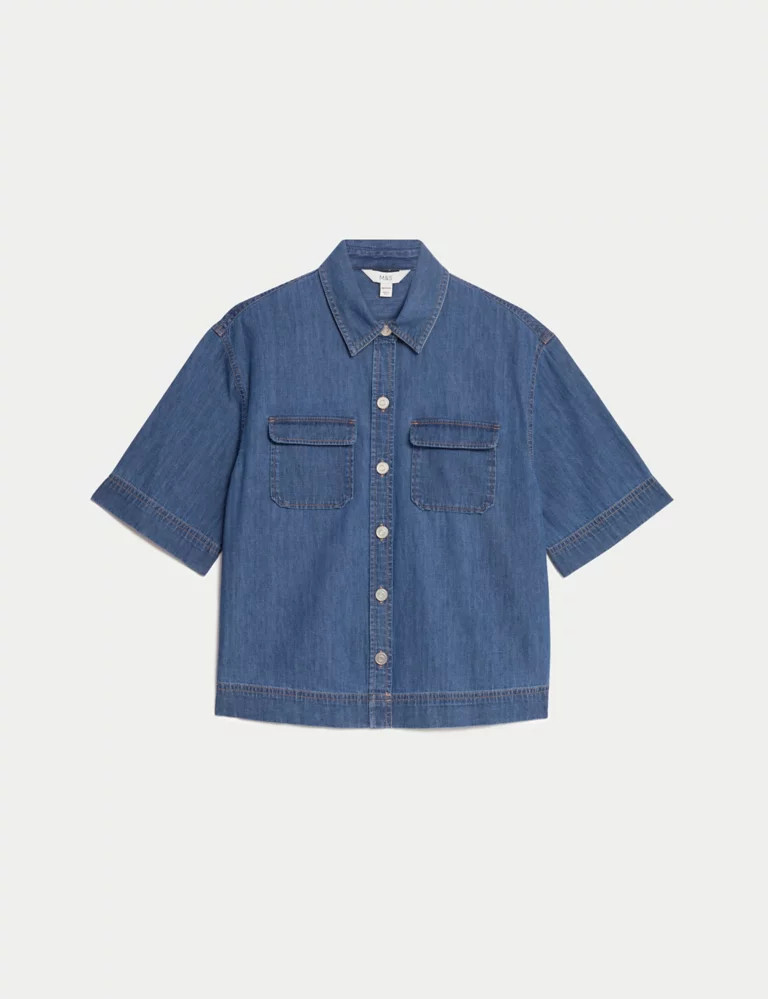 Denim Collared Shirt | Marks & Spencer (UK)