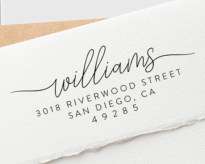 Stamp by Me | Custom Return Address Stamp - Up to 3 Designs to Choose | Personalized Self-Inking ... | Amazon (US)