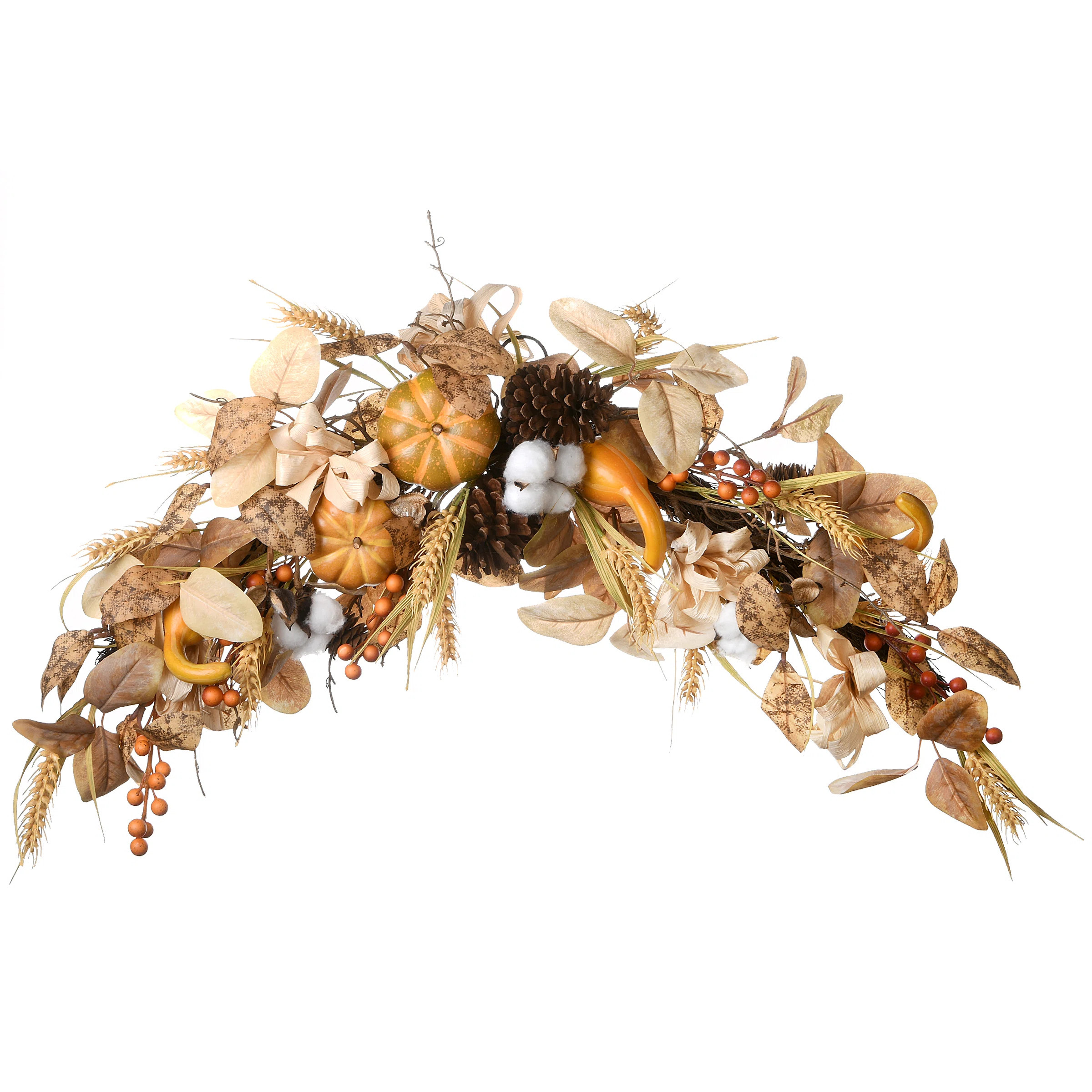 36" Autumn Pine Nut Swag | Wayfair North America
