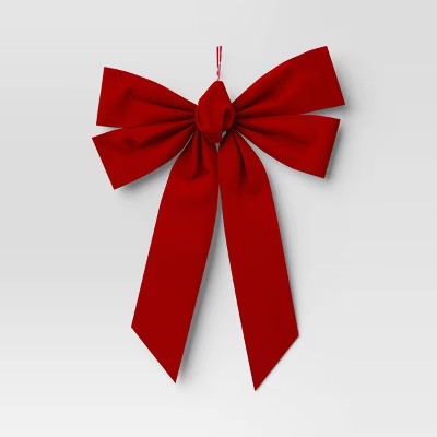 Velvet Christmas Decorative Bow Red - Wondershop™ | Target