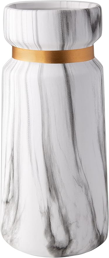 Gaby's Collection Ceramic Vase Marble/Gold - Vases for Decor - Rustic Flower Vase for Home Decor ... | Amazon (US)