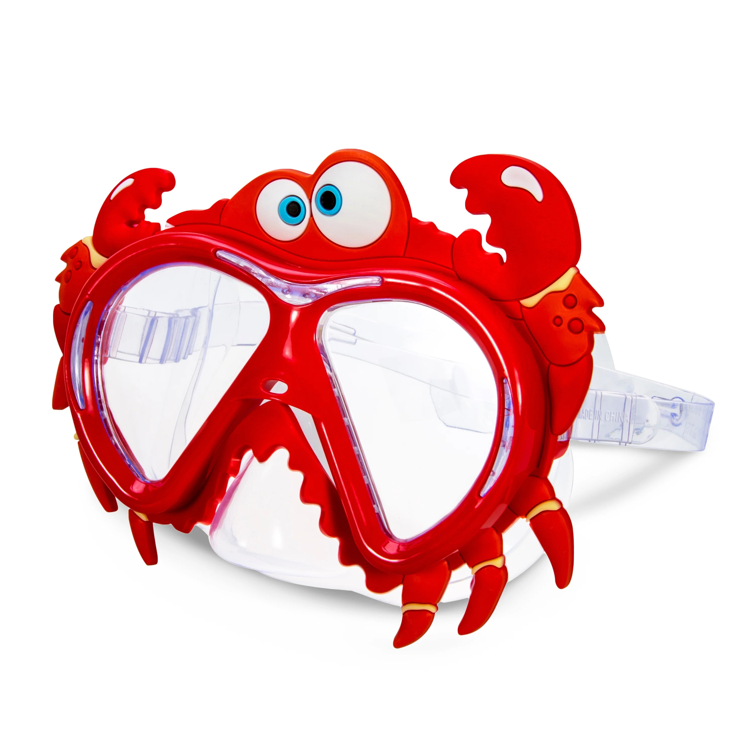 Aqua Dolfino Red Crabby Swim Goggle Mask, Unisex | Walmart (US)