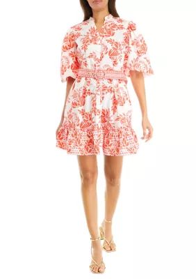 Crown & Ivy™ Women's Puff Sleeve Floral Mini Dress | Belk