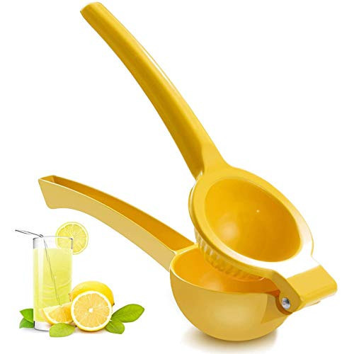 Manual Juicer Citrus Lemon Squeezer, Fruit Juicer Lime Press Metal, Professional Hand Juicer Kitchen Tool(Yellow） | Amazon (US)