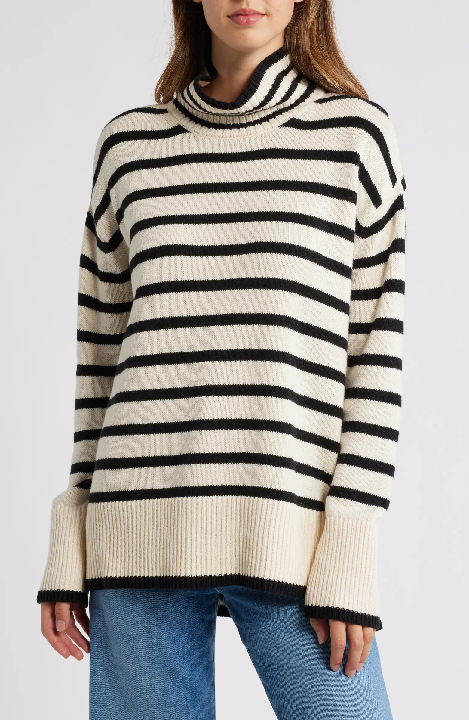 Cotton Blend Turtleneck Sweater | Nordstrom