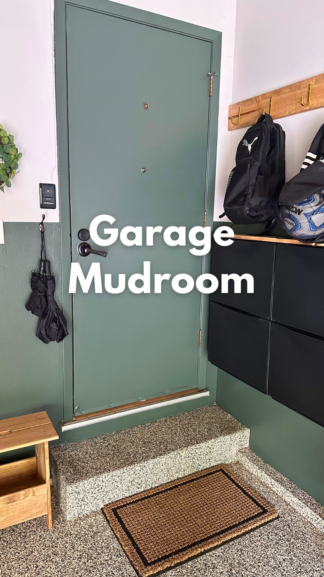Get organized by creating shoe storage and bag storage anywhere in your home! I made a garage mudroom of sorts to keep all of the family’s athletic gear outside. This has been such a great organizational gamechanger for us! The wall mounted shoe cabinets are very narrow so they fit perfectly behind that door. 

#LTKFamily #LTKHome #LTKFindsUnder100